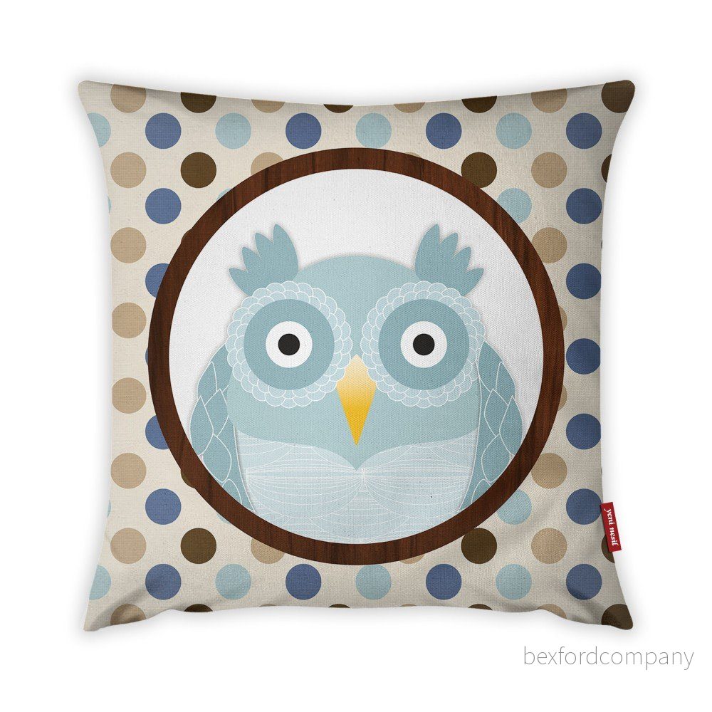 Povlak na polštář Vitaus Azul Owl, 43 x 43 cm v:1116992