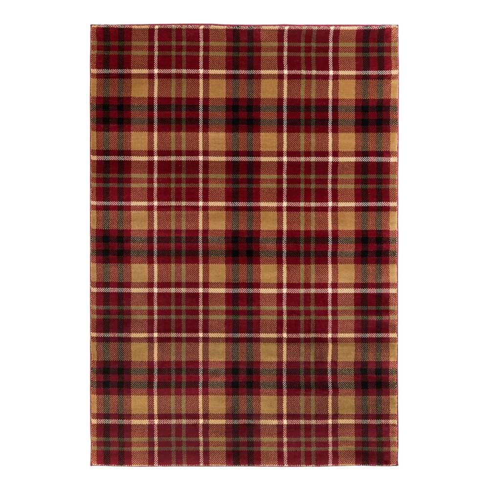 Červený koberec Flair Rugs Highland, 120 x 170 cm v:1366413