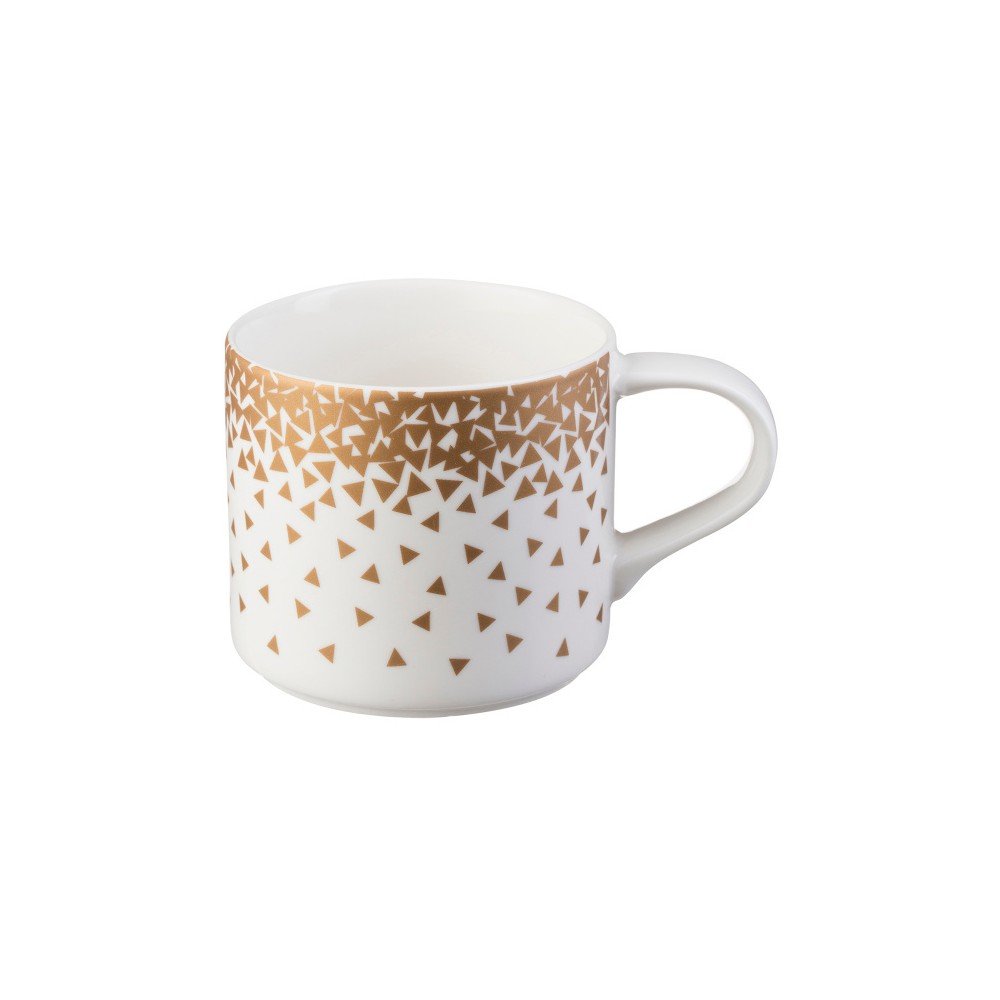 Bílý hrnek s motivem v bronzové barvě z porcelánu Price & Kensington Confetti, 410 ml v:1081714 Bílý hrnek s motivem v bronzové barvě z porcelánu Price & Kensington Confetti, 410 ml v:1081714