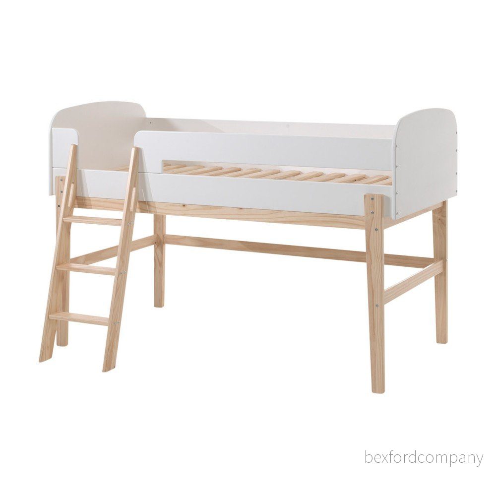 Vyvýšená postel z borovicového dřeva Vipack Kiddy, 90 x 200 cm v:1415521