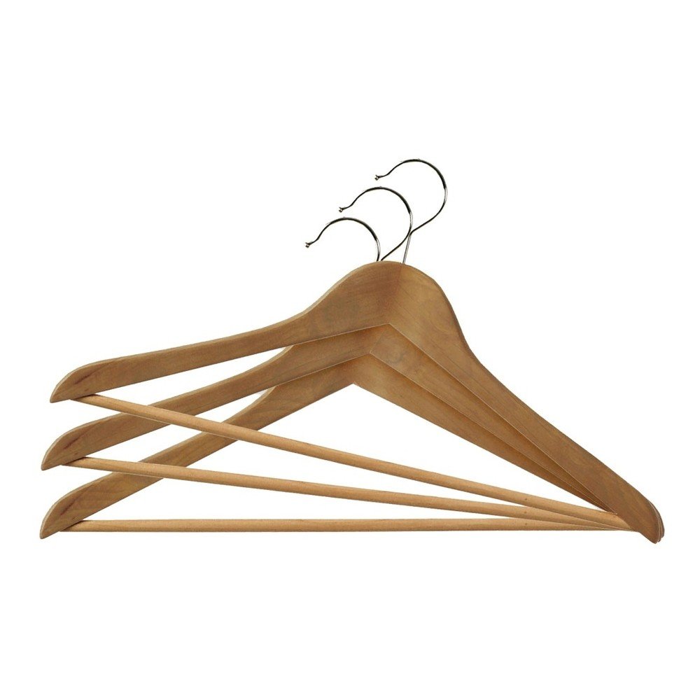 Sada 3 dřevěných ramínek Ordinett v:828500
