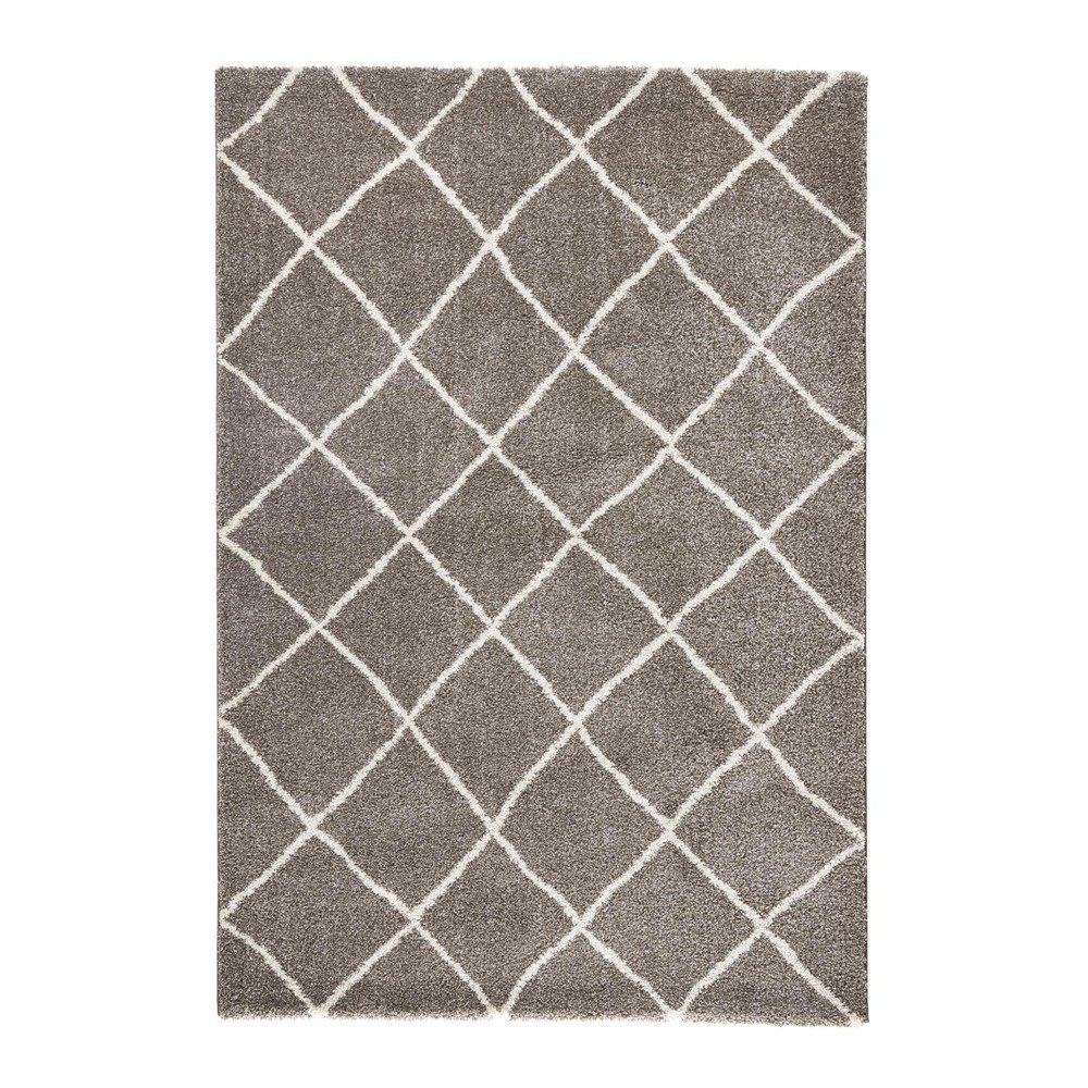 Hnědý koberec Mint Rugs Grid, 200 x 290 cm v:731846