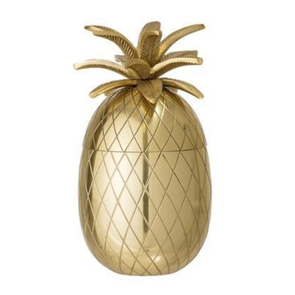 Dóza s víkem ve zlaté barvě Bloomingville Ananas Bucket v:1136338