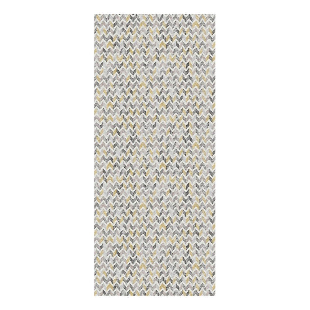 Běhoun Floorita Knit Grey Ochre, 60 x 240 cm v:1253302