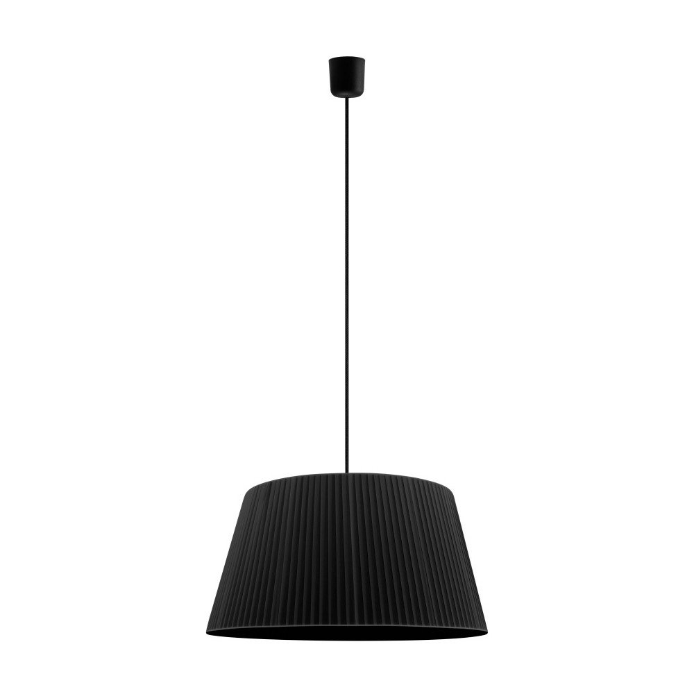 Černé závěsné svítidlo Bulb Attack Dos Plisado, ⌀ 45 cm v:723428