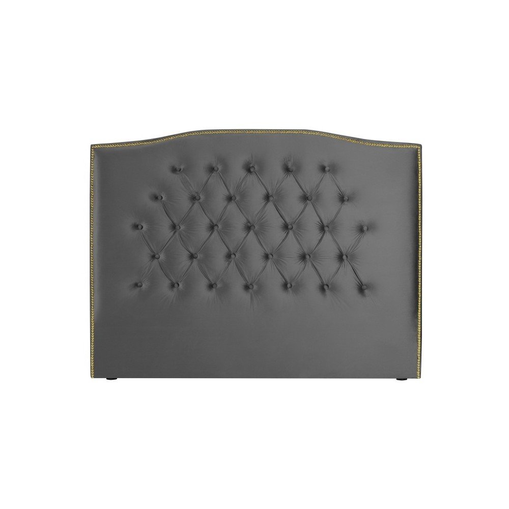 Stříbrno-šedé čelo postele Mazzini Sofas Daisy, 200 x 120 cm v:1083040