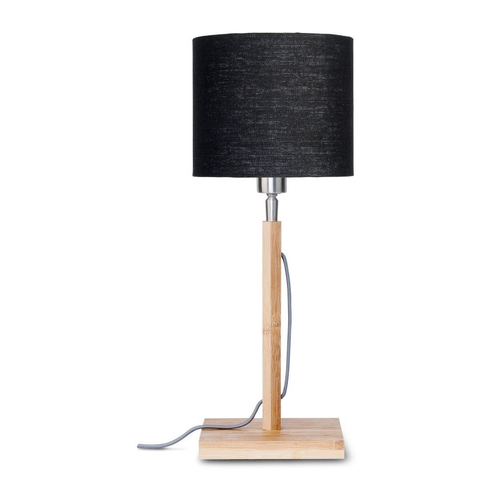 Stolní lampa s černým stínidlem a konstrukcí z bambusu Good&Mojo Fuji v:928082