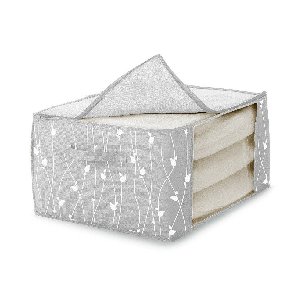Šedý úložný box na přikrývky Cosatto Leaves, 60 x 45 cm v:1067416
