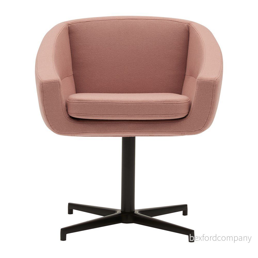 Půdrově růžové otočné křeslo Softline Aiko Swivel v:1373095