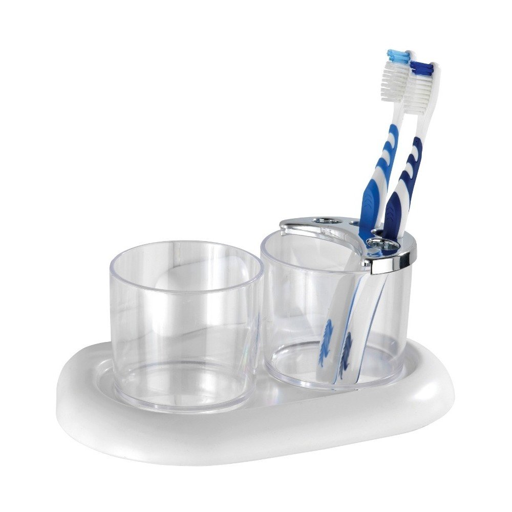 Transparentní kelímek na kartáčky Wenko Pure v:1302924