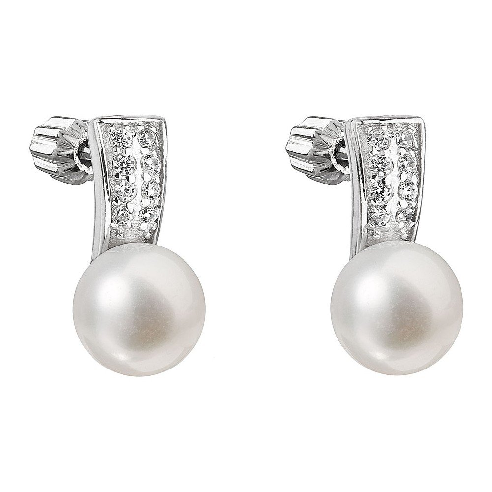 Perlové náušnice se Swarovski krystaly Je Veux Pearl Gurto, ⌀ 7 mm v:1152464