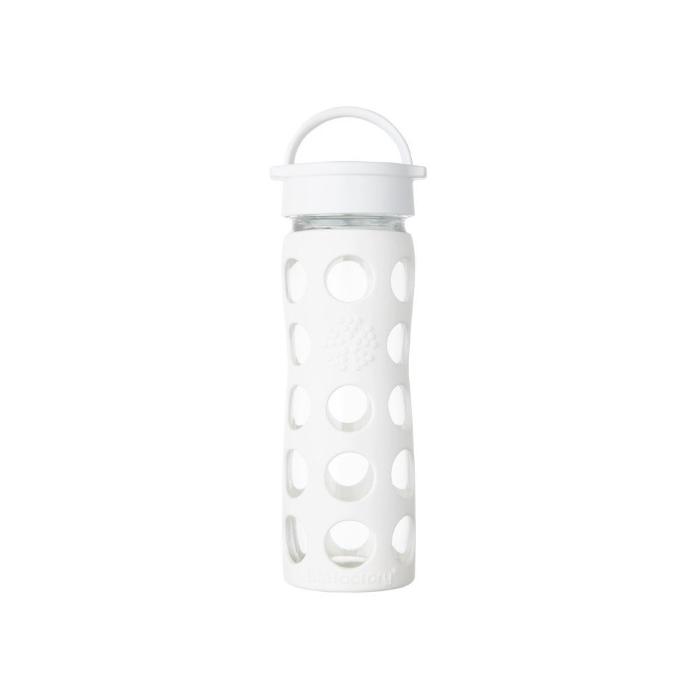 Skleněná lahev na vodu se silikonovým chráničem Lifefactory Optic Classic, 475 ml v:877010