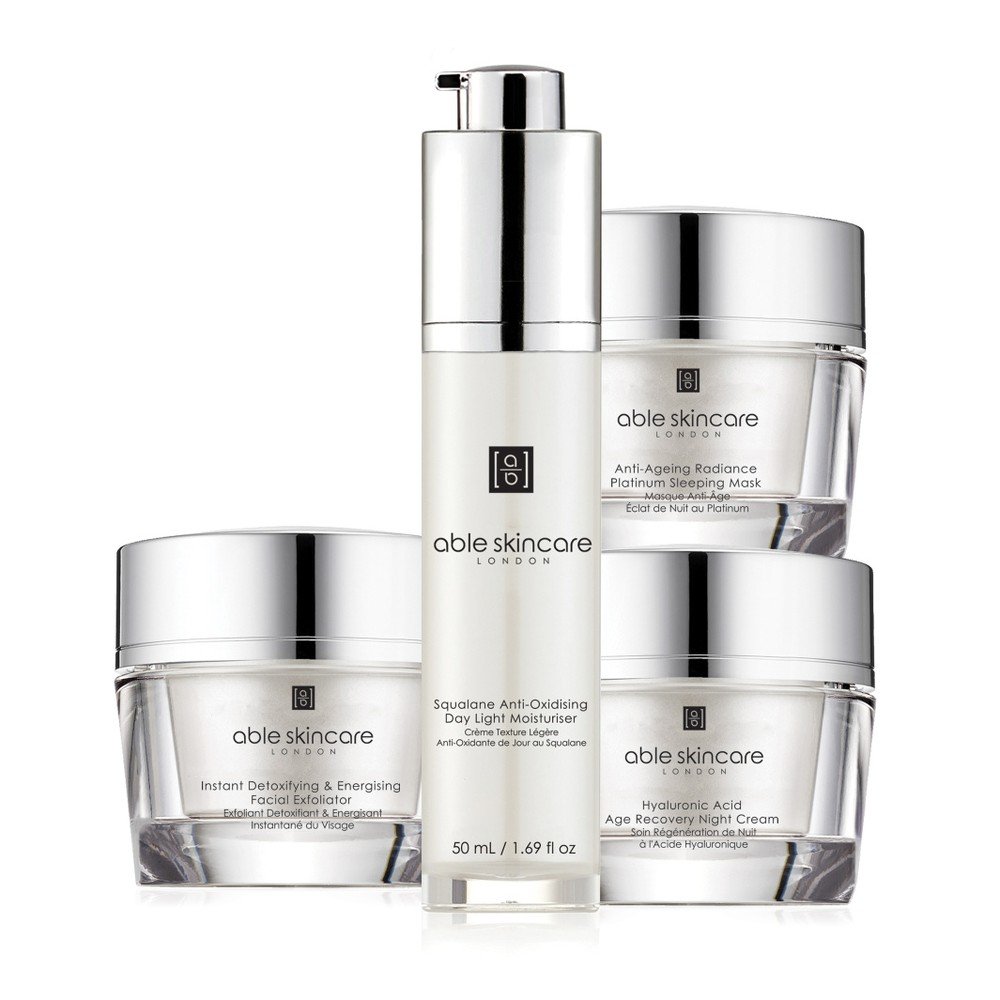 Set pro péči o pleť: peeling, hydratační krém, noční krém a pleťová maska ABLE 4-step system v:1003268