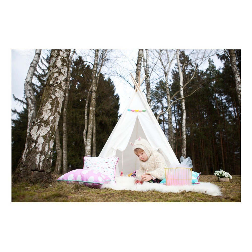 Čtvercové teepee VIGVAM Design Dots & Rainbow v:707972