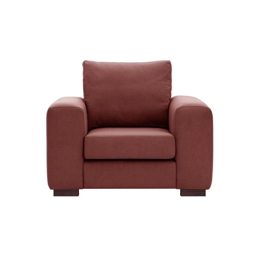 Cihlově červené křeslo Rodier Caban v:965188