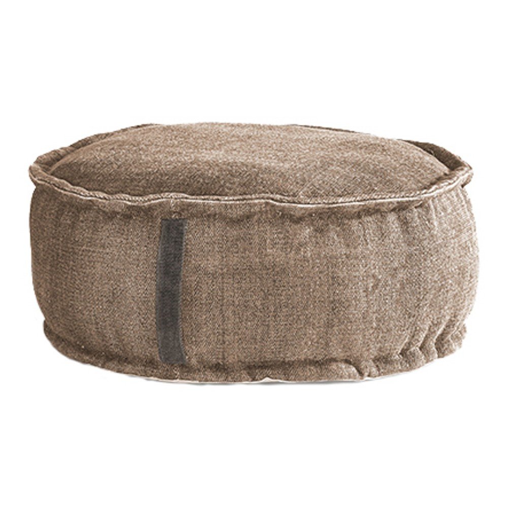 Pískově béžový puf Linen Couture Round, ø 60 cm v:1267348