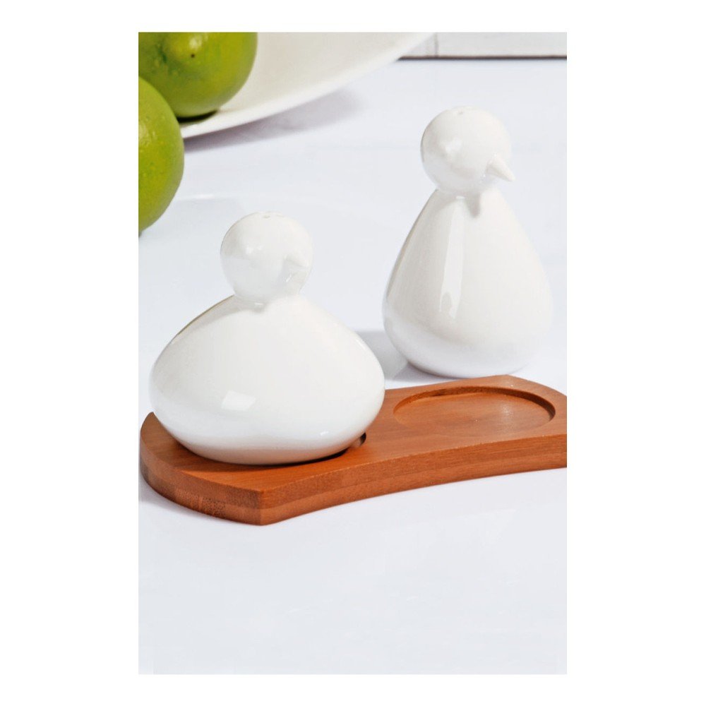 Set slánky, pepřenky a bambusové podložky Kosova, 13 x 9 cm v:850834
