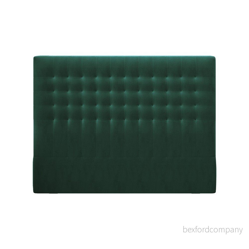 Lahvově zelené čelo postele se sametovým potahem Windsor & Co Sofas Apollo, 140 x 120 cm v:1299602