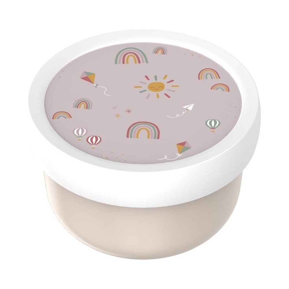 Béžový plastový dětský svačinový box Sunshine & Rainbow – Mepal v:1923664