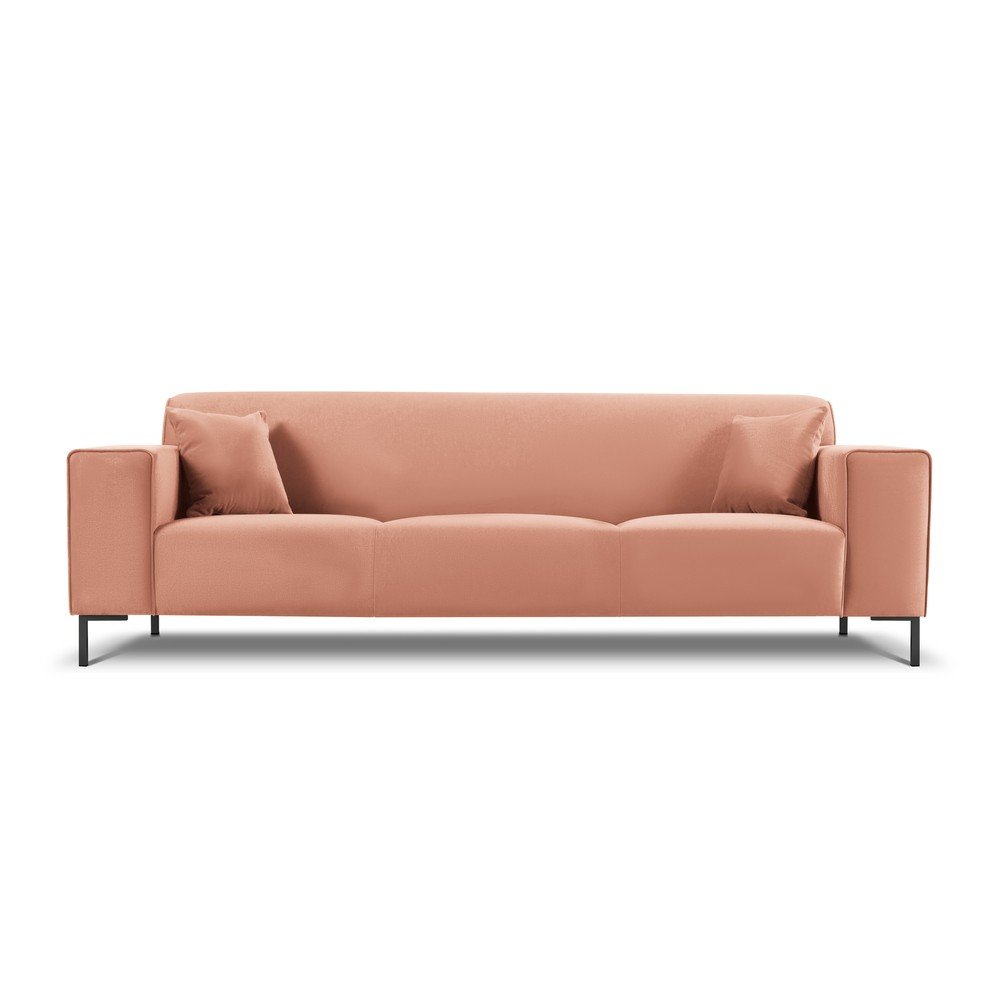 Růžová sametová pohovka Cosmopolitan Design Siena v:1412201