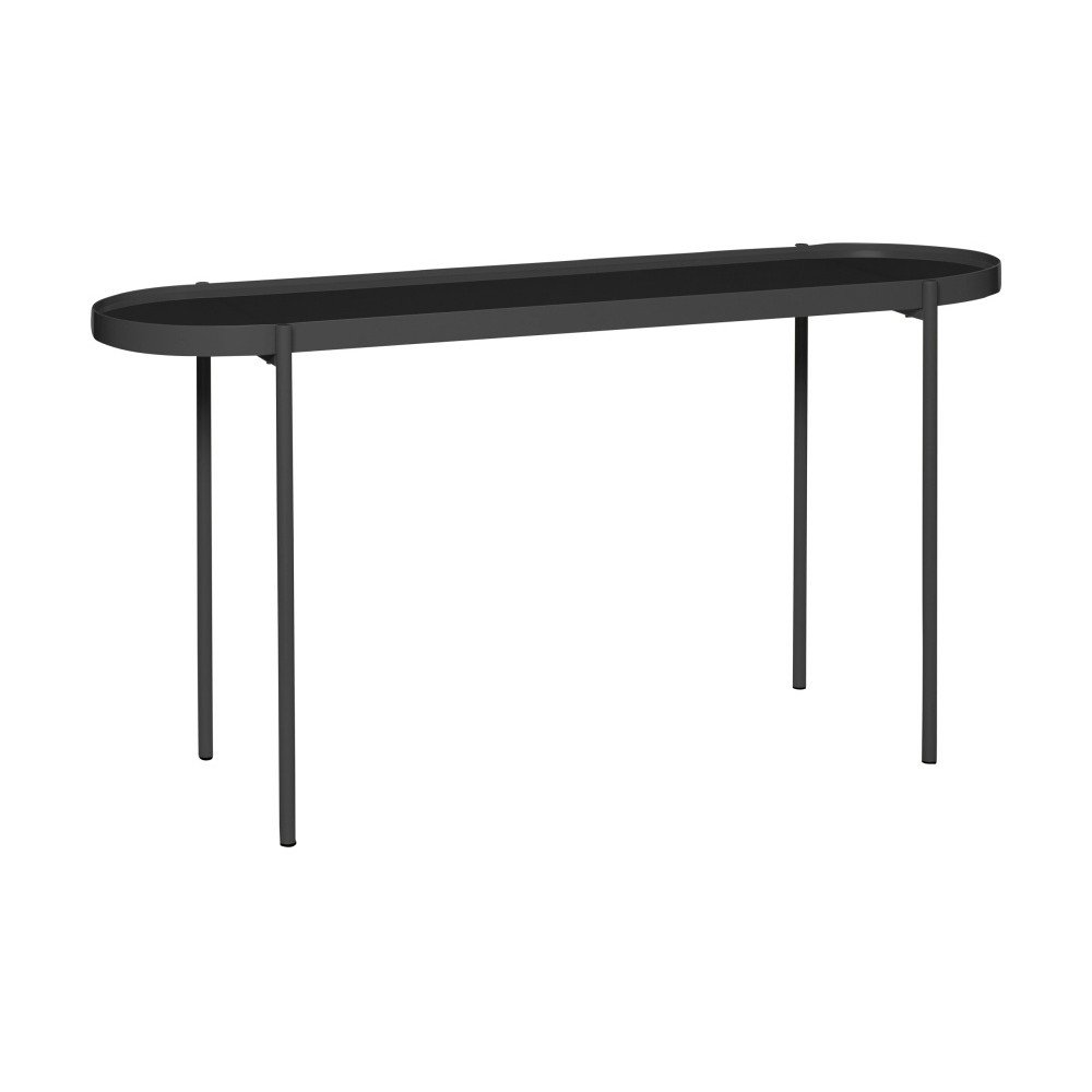 Černý konzolový kovový stolek Hübsch Kantorro, délka 100 cm v:1260082