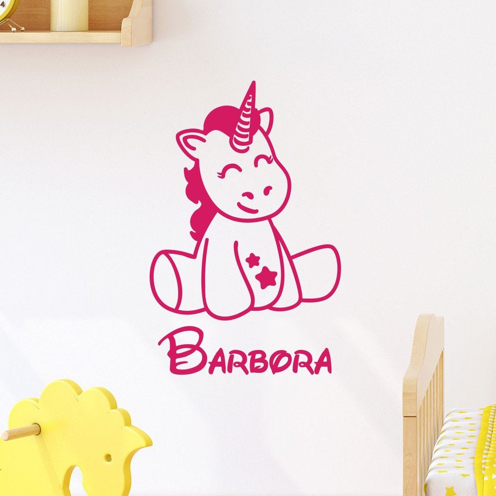 Nástěnná samolepka se jménem Ambiance Smiling Unicorn v:1237900