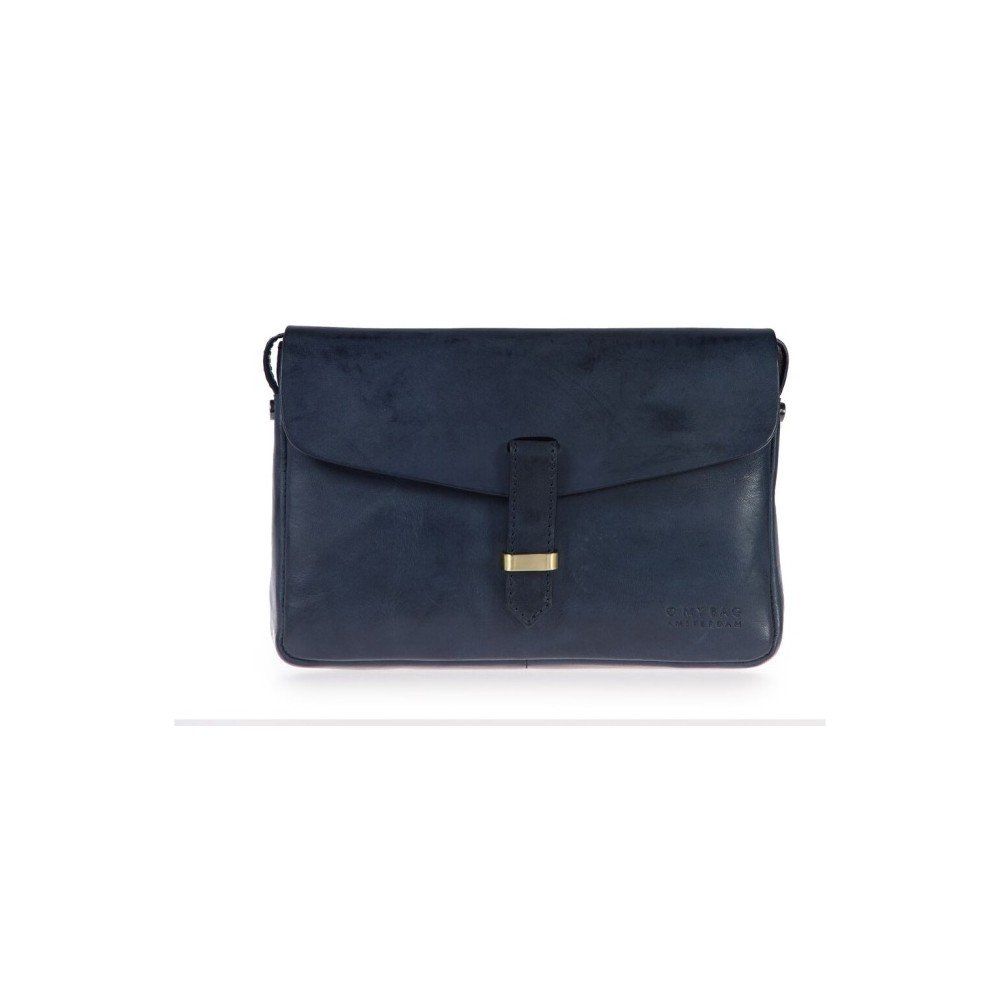 Tmavě modré kožené psaníčko O My Bag Ally v:1047380