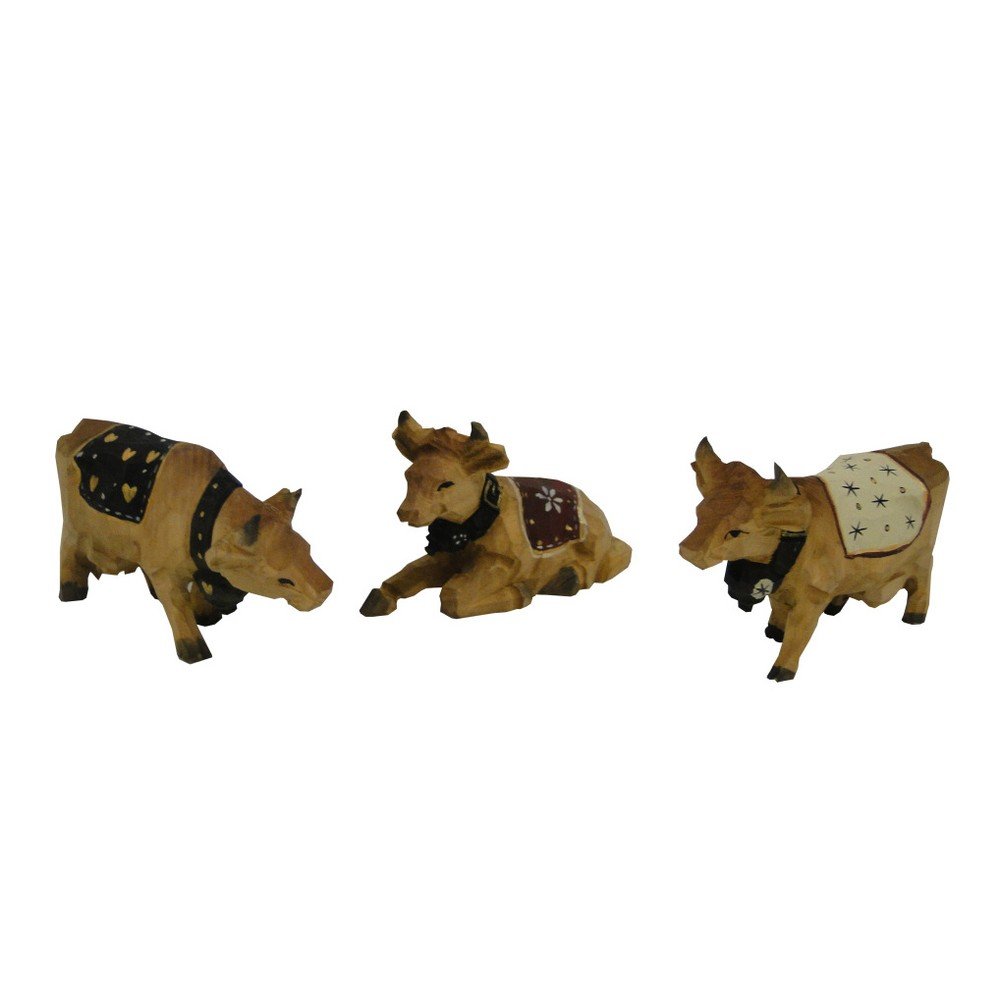 Sada 3 dřevěných dekorací Antic Line v:958648