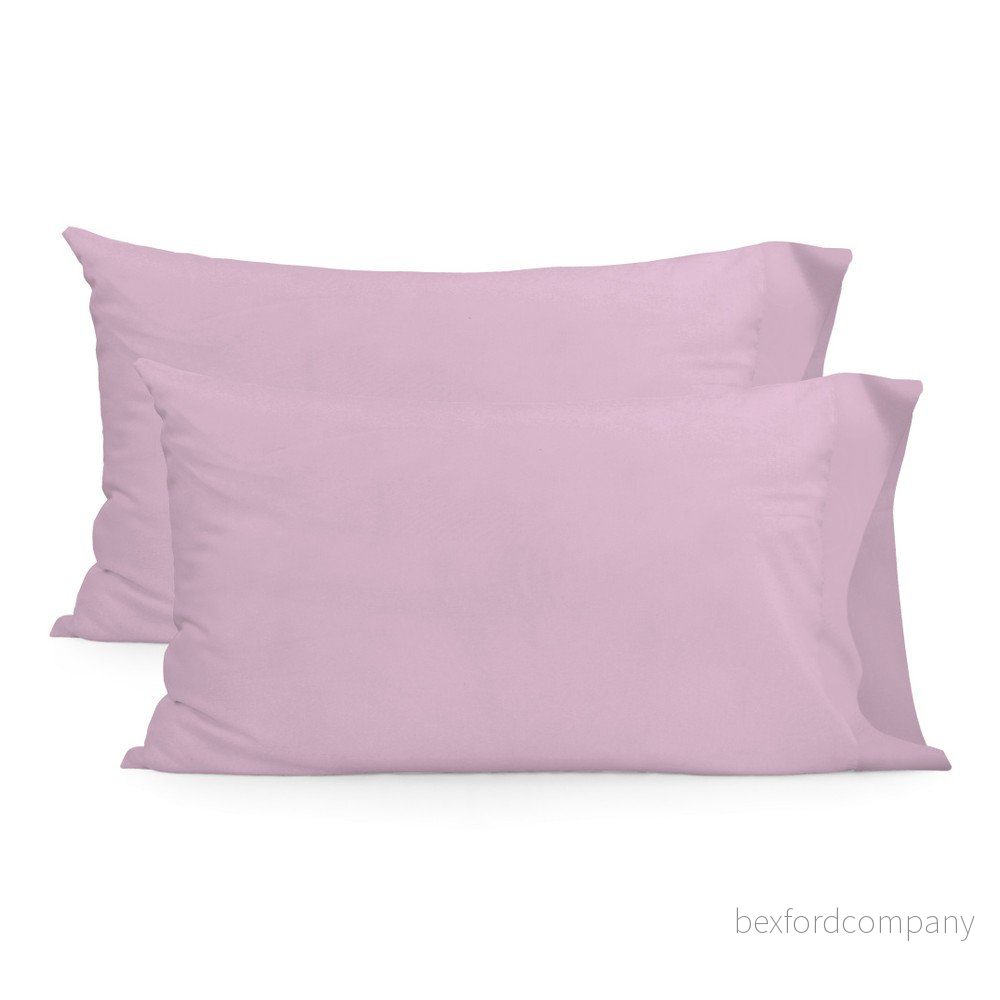 Sada 2 světle růžových povlaků na polštář Basic, 50 x 80 cm v:759138