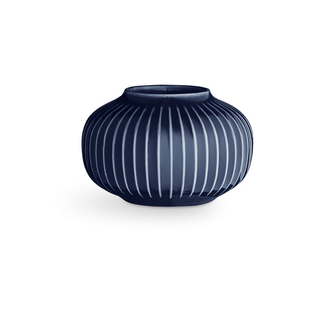 Tmavě modrý porcelánový svícen na čajové svíčky Kähler Design Hammershoi, ⌀ 10 cm v:1301928