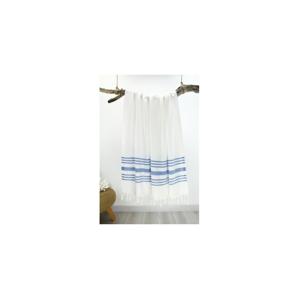 Modro-bílá osuška Hammam Bamboo Honeycomb Style, 90 x 180 cm v:937660