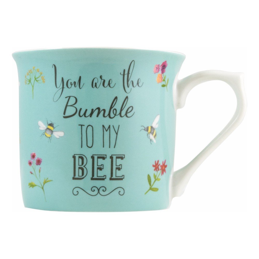 Modrý porcelánový hrnek David Mason Bee Happy, 300 ml v:1293050