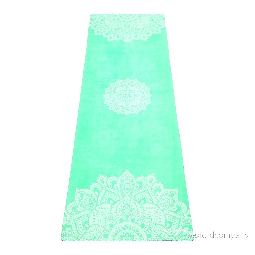 Tyrkysová podložka na jógu Yoga Design Lab Travel Mandala, 1 mm v:1063778