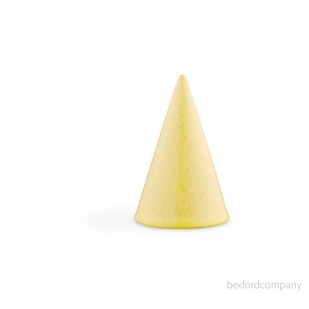 Žlutá kameninová dekorativní soška Kähler Design Glazed Cone Yellow, výška 11 cm v:1301746