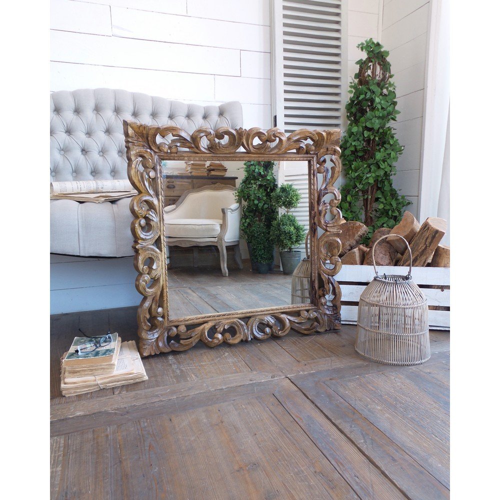 Zrcadlo Orchidea Milano Classic Wood, malé v:712774