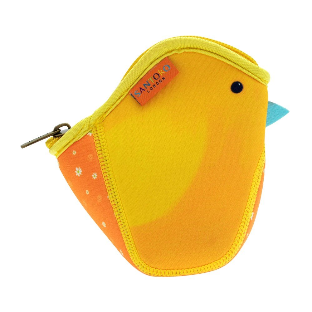 Oranžová neoprenová kapsička ve tvaru ptáčka Kori Kumi v:1209742