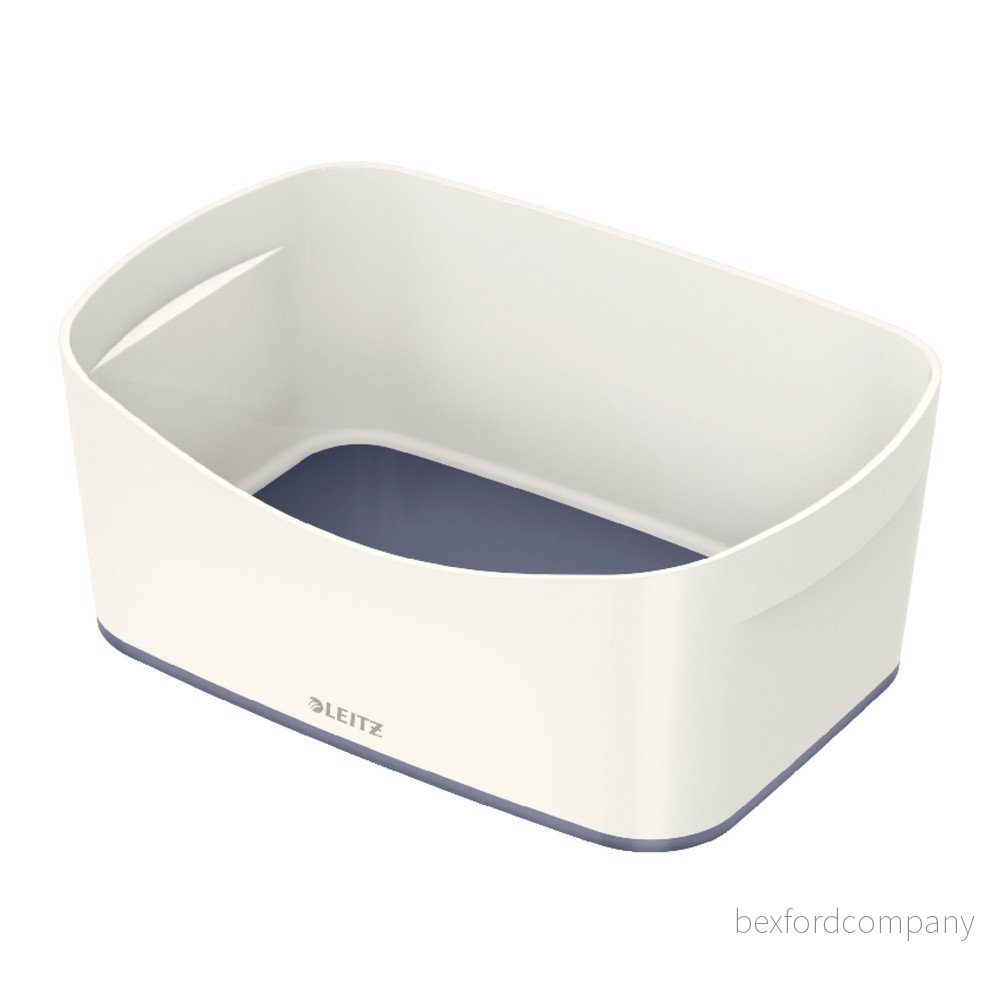 Bílo-šedý plastový úložný box 25x16x10 cm MyBox – Leitz v:1369897