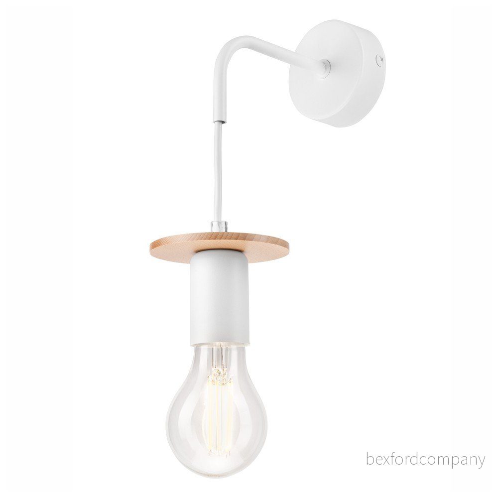 Bílé nástěnné svítidlo Angelina – LAMKUR v:1416563