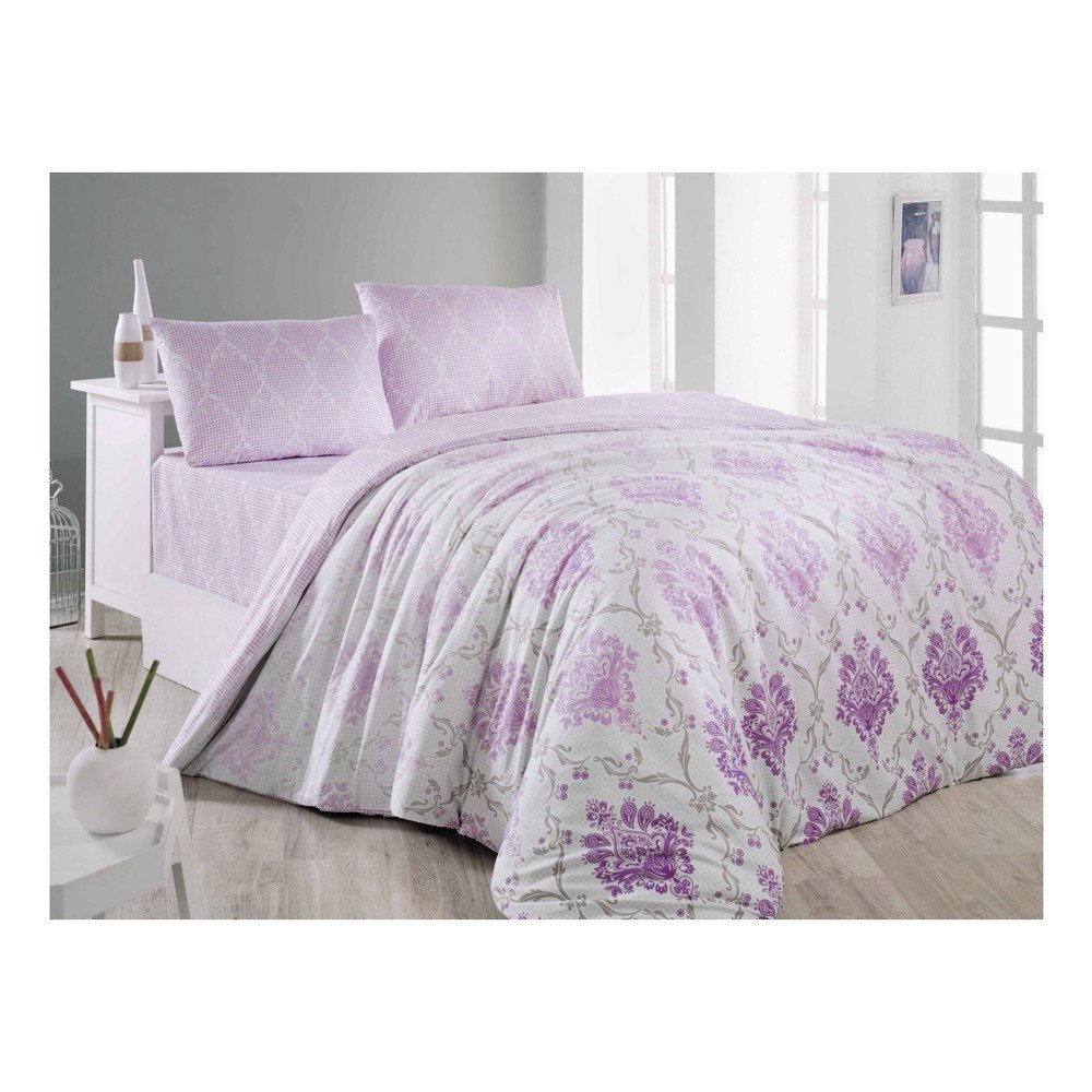 Povlečení s prostěradlem Damask, 200 x 220 cm v:796588