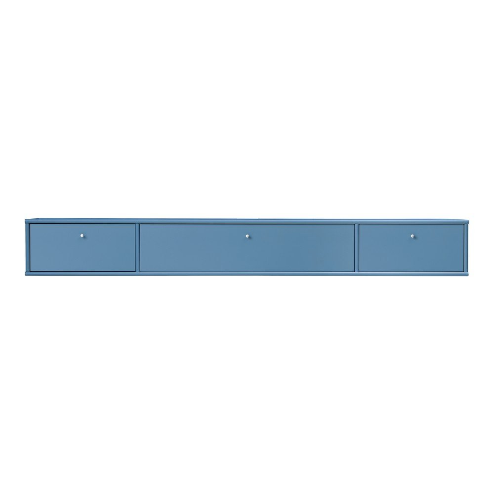 Modrý TV stolek 176x22 cm Mistral – Hammel Furniture v:1669628