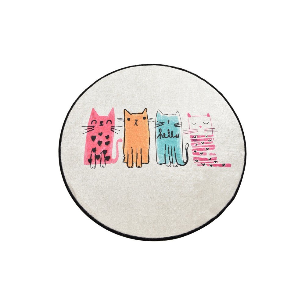 Koupelnová předložka Homefesto Baby Cats, ⌀ 100 cm v:1265294