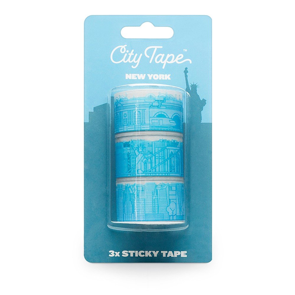 Sada 3 modrých washi pásek Luckies of London New York v:1135074
