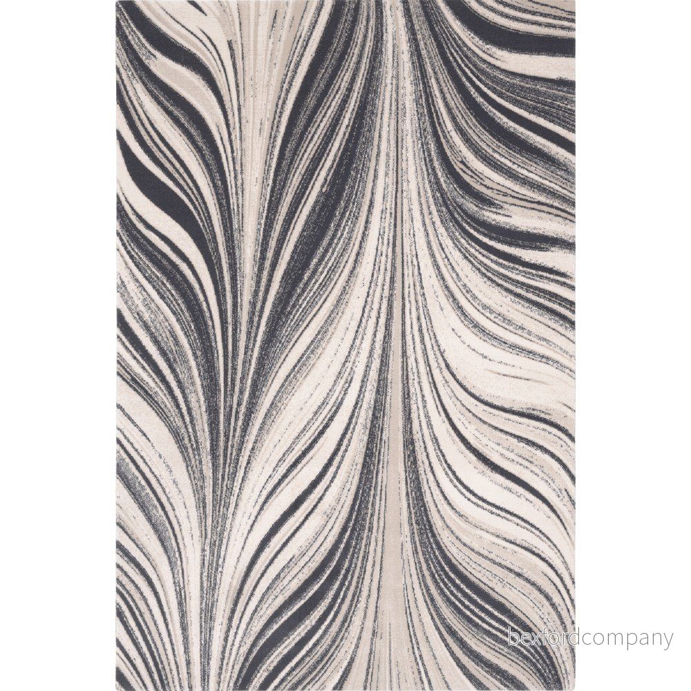Krémovo-šedý vlněný koberec 200x300 cm Zebre – Agnella v:1584262