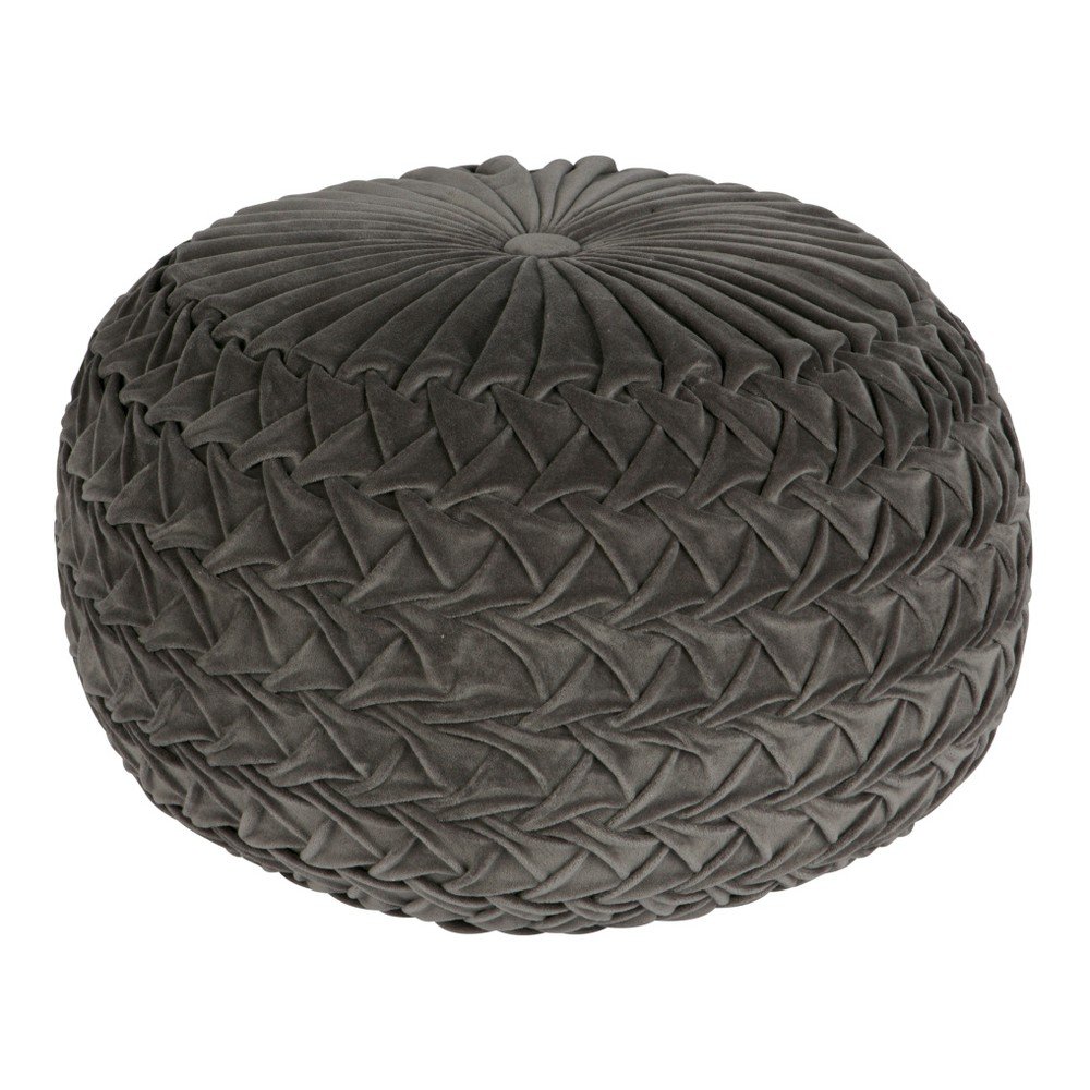 Šedý puf De Eekhoorn Knit v:697416