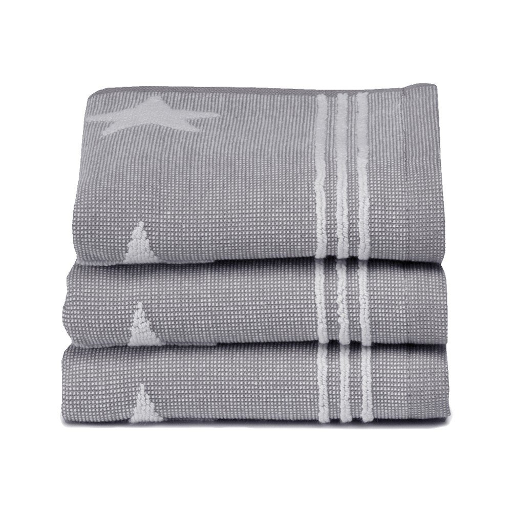 Set 3 ručníků Stardust Grey, 30x50 cm v:728686