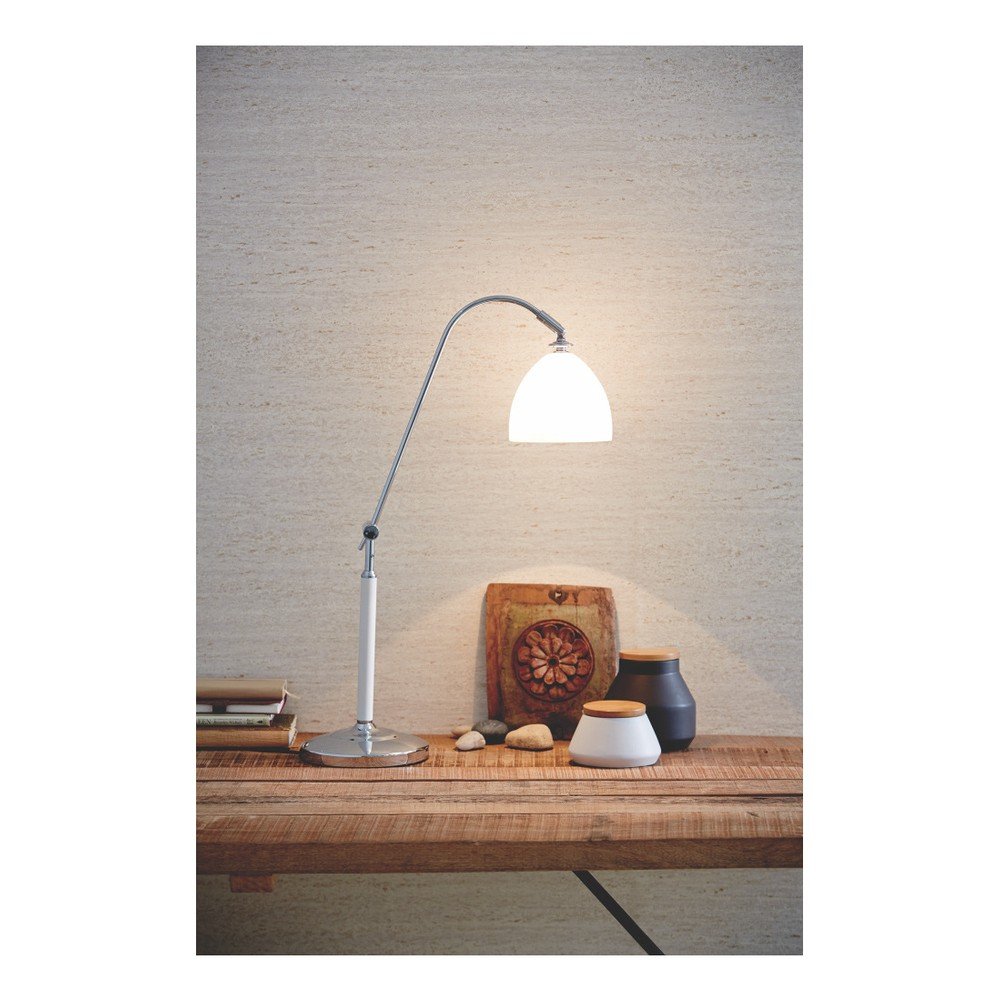 Bílá stolní lampa Herstal Spirit v:806906