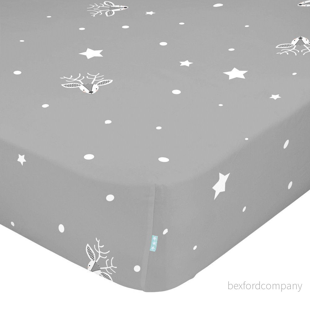 Dětské bavlněné prostěradlo Moshi Moshi Winter, 90 x 200 cm v:1370609