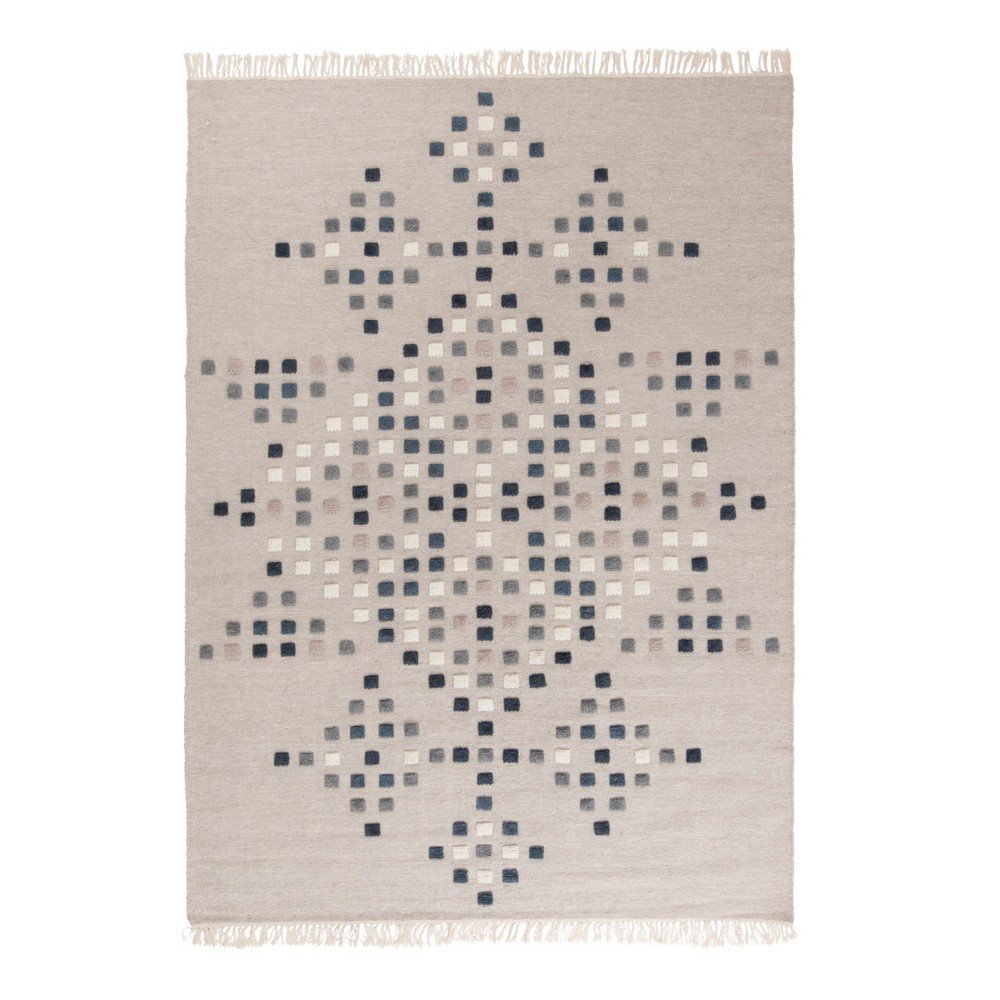 Světle šedý vlněný koberec Linie Design Padova, 170 x 260 cm v:786592
