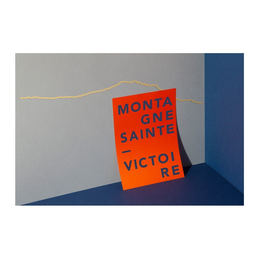 Pozlacená nástěnná dekorace se siluetou města The Line Sainte Victoire v:1248988