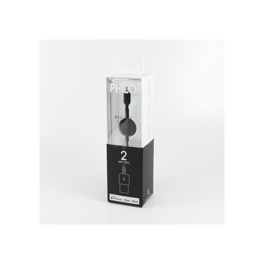 Černý nabíjecí USB kabel pro Apple Philo Energy, délka 2 m v:1257138